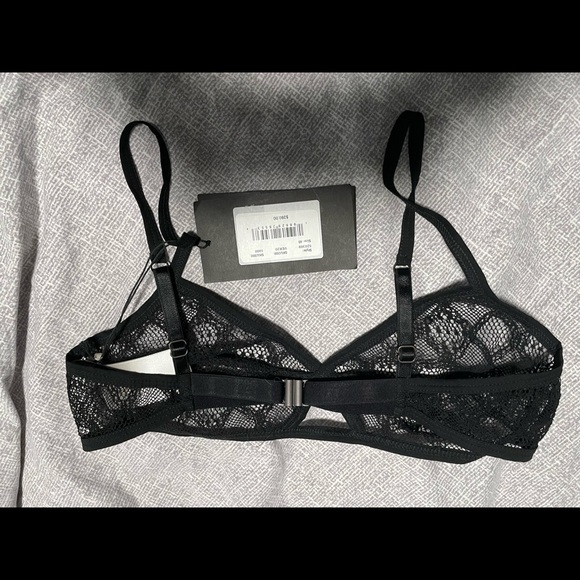 Bottega Veneta Lace Bra Black size 40 - Picture 2 of 4